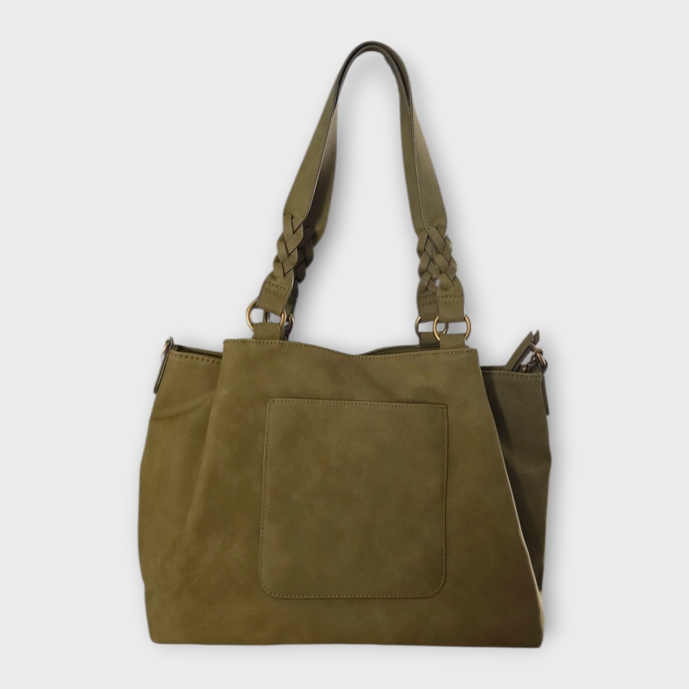 Universal Thread Recycled Plastic Olive Green Sho… - image 1